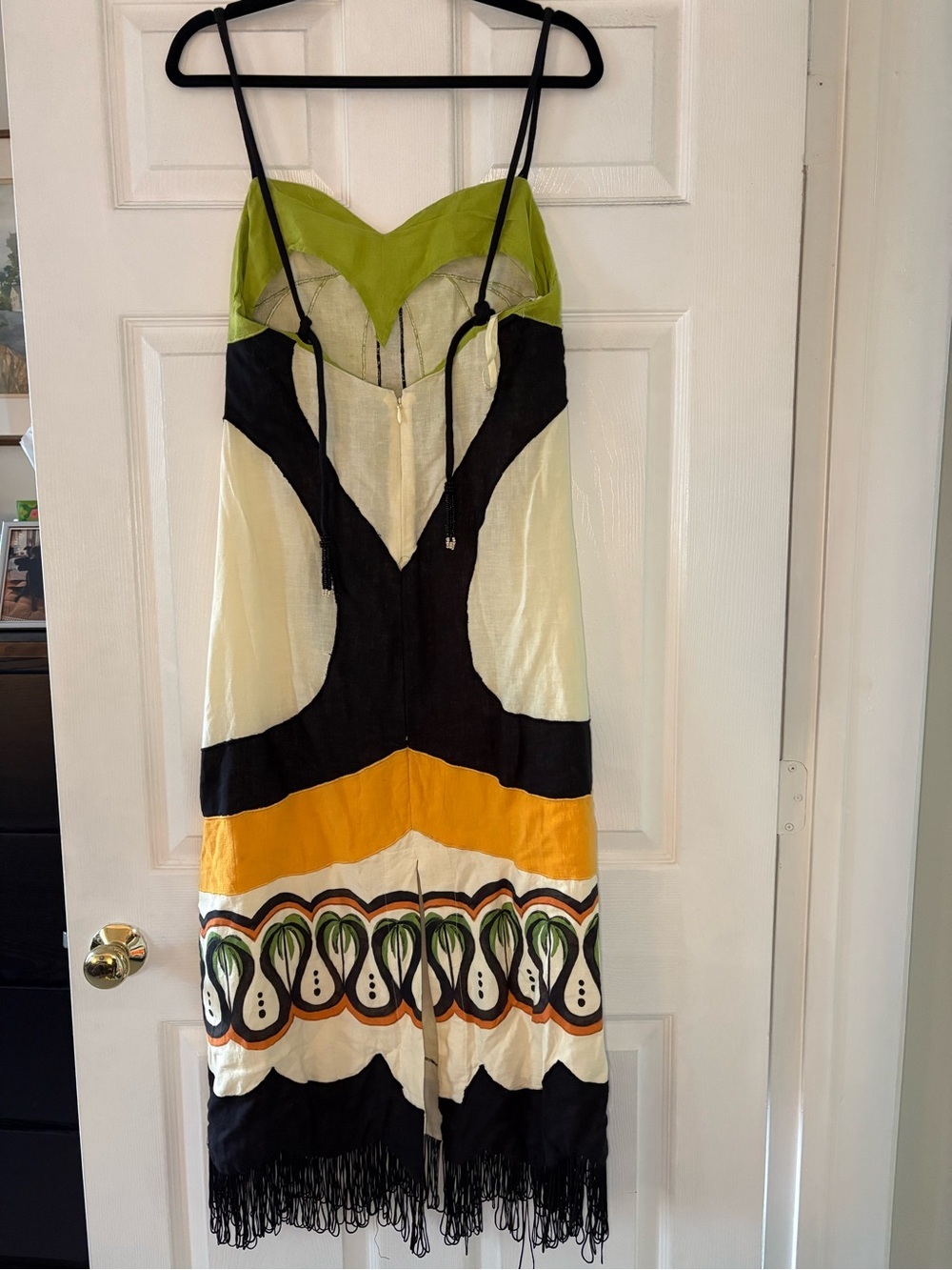 Farm Rio Off-White Coconut Tree Flow Lenzing™ Ecovero™ Euroflax™ Dress 👗 🥥 🌴 - Picture 7 of 10